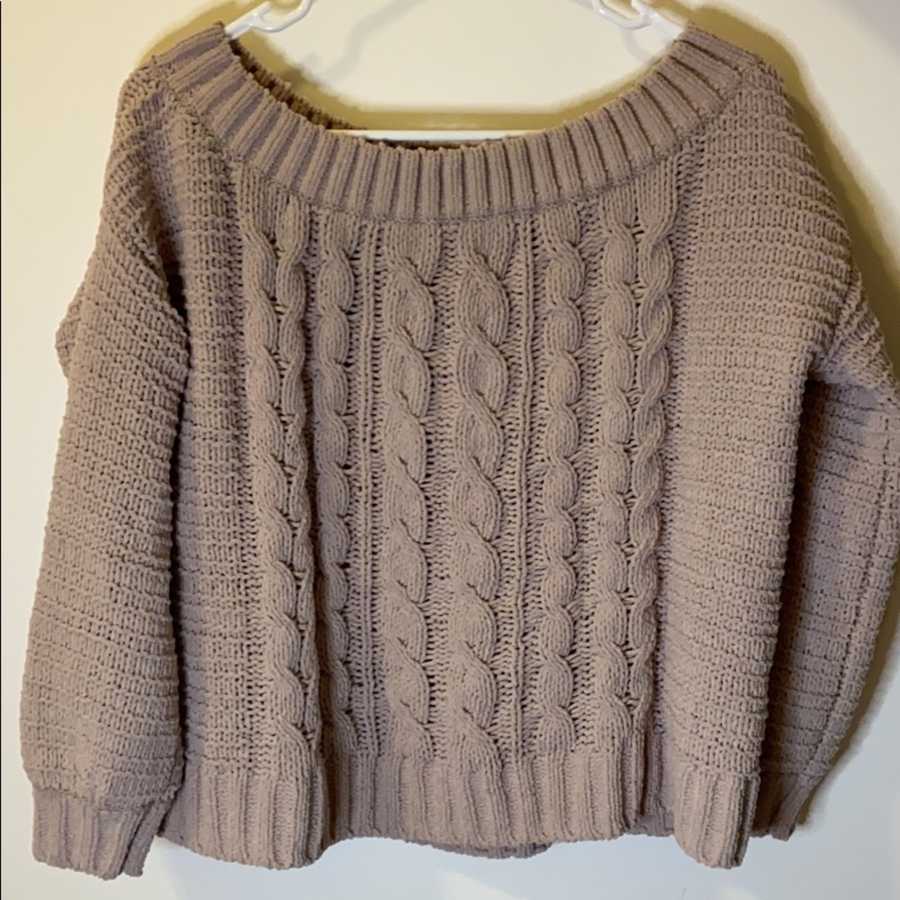 Off the shoulder sweater